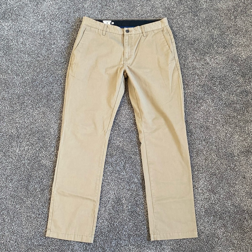 Volcom Men’s Cotton Pants 32W 30L Khaki